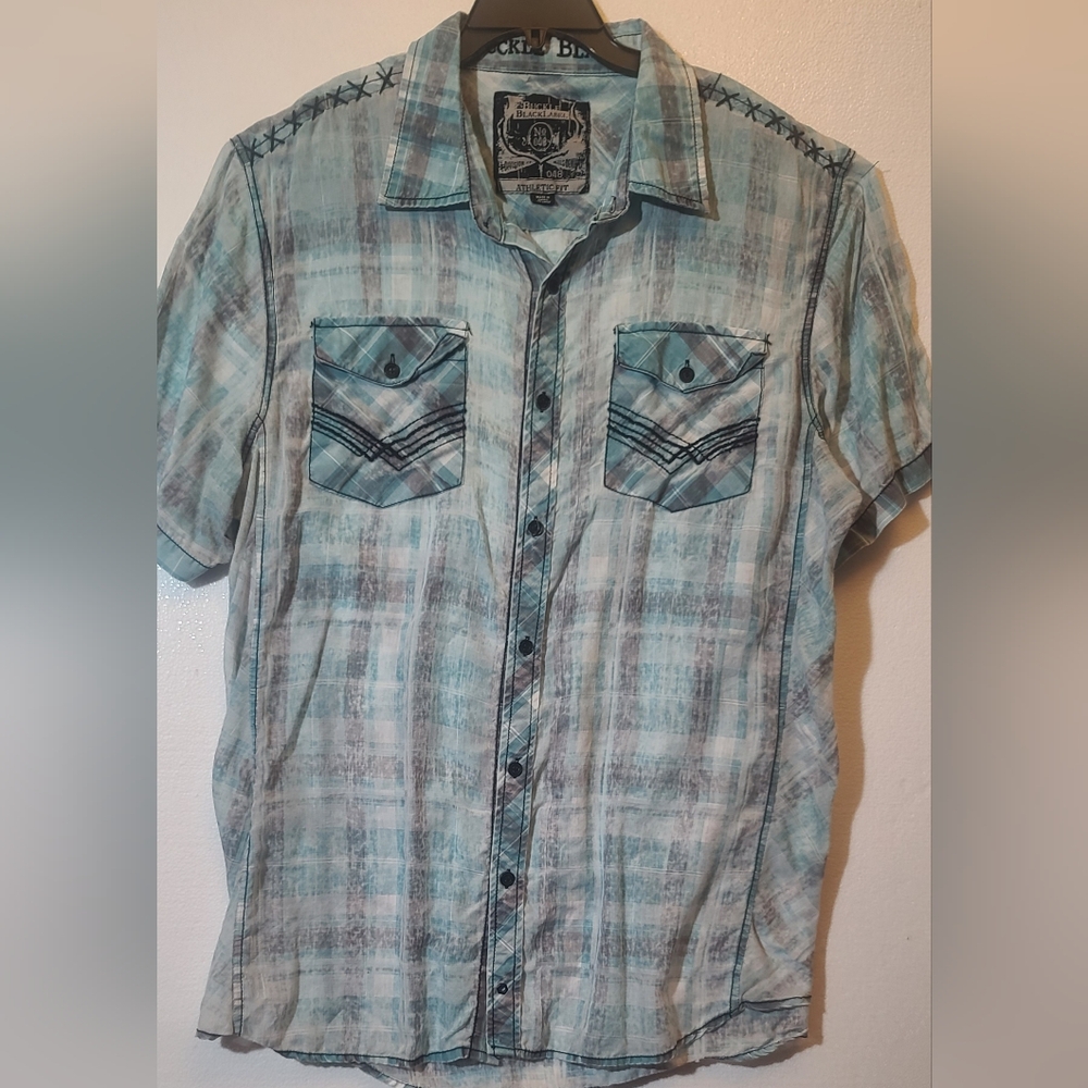 Bke Buckle Black Label Mens Shirt sz large
